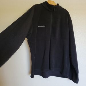 VNT quarter zip men's Columbia fleece jacket size XL all black